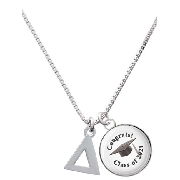 Brand New RARE!!! Delta Sigma Phi Rhodium Silver Charm Pendant Brand New RARE!!! Delta Sigma Phi Rhodium Silver Charm Pendant